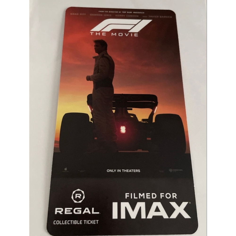 Fl: The Movie IMAX
Collectible Card Movie
Ticket Regal Edwards
Limited Edition